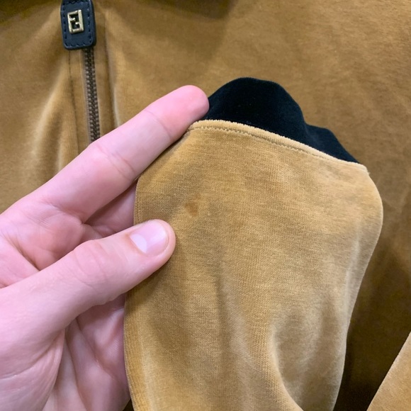 Vintage Archive Fendi Pullover Polo Velour Logo Top 8 42 - Picture 13 of 14